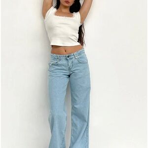 Motel Rocks Low Rise Parallel Jeans